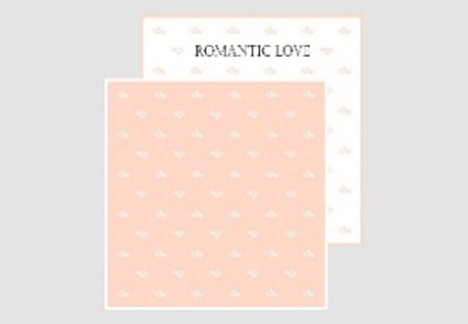 Плёнка перламутровая «Romantic Love» 57см х 57см, 20шт, розовый