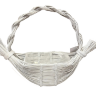 Корзина ива 20X15XH10XHH30  B18X13  длина 34см,  белый