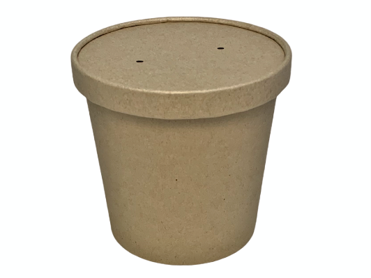 Коробка Round Bowl 700 Kraft Lid, 11,5*11,5*11,2см, 1/35