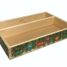 Коробка Новогодняя хвоя с разделителем, 25,5*20*4,5см, 1/6