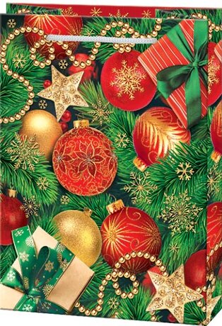 10-20 Сумка 13,5*18*6см Красные шарики, 1/10