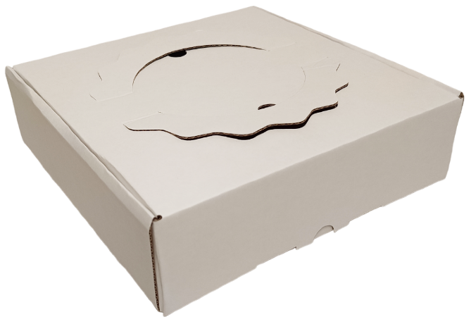 Коробка 25,5*25,5*7,5см Do Box, с ручками, белая, 1/50