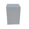 Коробка 11*11*16,5см с окном, микрогофра, белая, 1/100