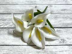 Букет Белые каллы 8*33см, 7 веток