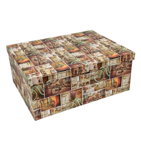 Коробка Ретровелосипеды, 26,5*19,4*11,5 см