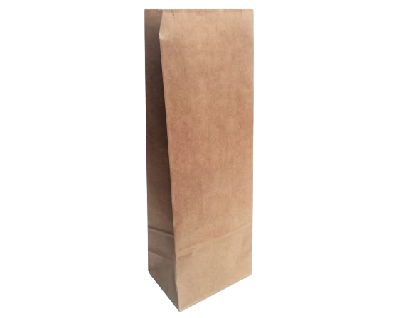 Пакет крафт 12*8*33см под бутылку, 10 шт.,70г/м2, 1/10