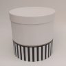 Коробка Половинка 19*19*19см, чёрно-белая