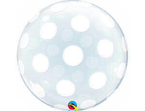 Шар BUBBLE DECO 20" Горошек крупный