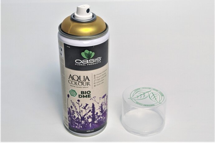 Спрей-краска Oasis Aqua Color на водной основе с металлическим блеском, золото арт. 30-06022