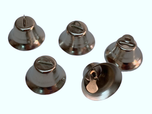 Колокольчик 2,2см, 5шт, серебро