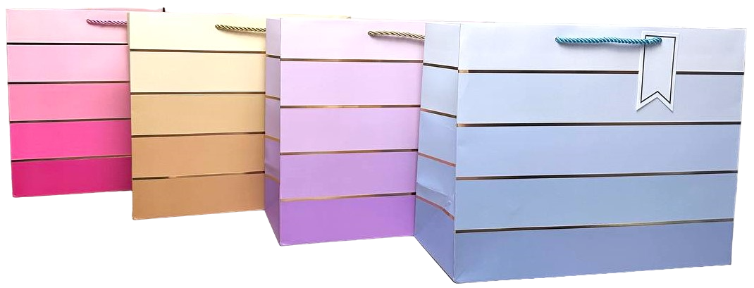 Сумка 33*26*14,5см Полосы градиент L490, горизонтальная, микс, 1/12