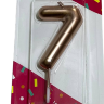 Свеча Цифра 7, бронза, 6см, 1/6