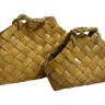 Набор корзин секвойя 36x14x10/25/29 см,B:29x13 см, 2 шт., корич