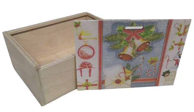 Ящик подарочный 20*14*8см Колокольчики, 1/6