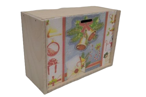 Ящик подарочный 20*14*8см Колокольчики, 1/6