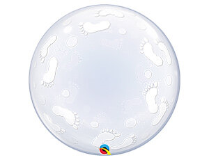 Шар BUBBLE DECO 24" Пяточки детские