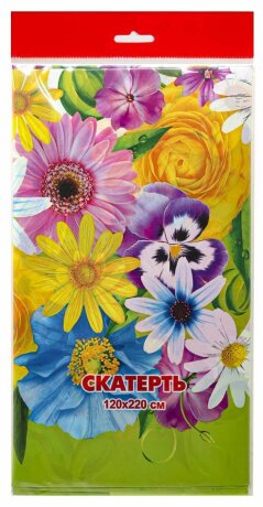 Скатерть 120*220см Цветы