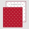 Плёнка перламутровая «Romantic Love» 57см х 57см, 20шт, красный