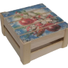 Подарочная коробка реечная 20*20*9 см, Новогодняя, игрушки, 1/6