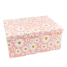 Коробка 30*22,8*13,3 см, ромашки на розовом