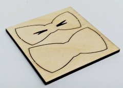 Заготовка значок Галстук-бабочка 5*2,6см