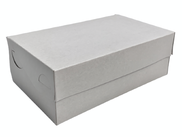 Коробка 24*15*8,4см Пирожное Эконом, белый, 1/10