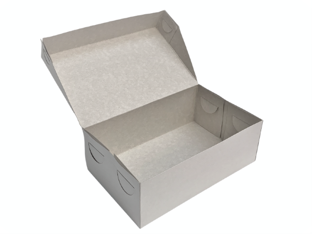 Коробка 24*15*8,4см Пирожное Эконом, белый, 1/10