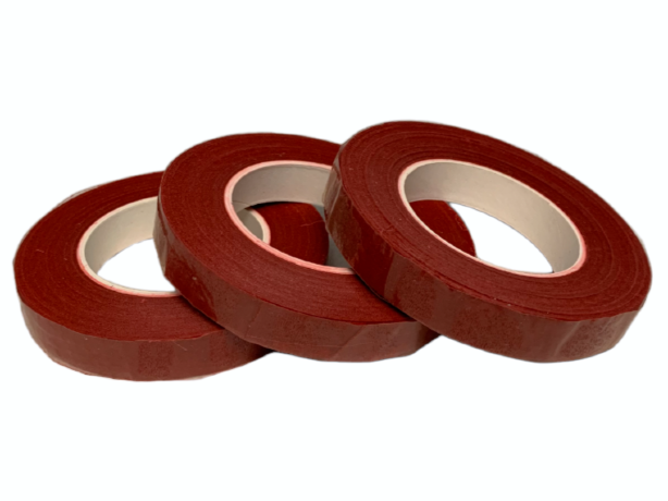 Тейп-лента 12мм*30 ярдов алая, Китай