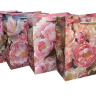 Сумка 26*32*12см Цветы с блёстками L243, микс, 1/12