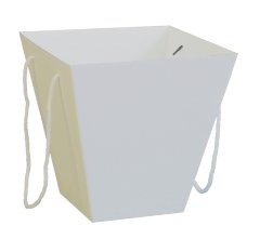 Коробка для букета 160*280*280 белая, 1/10