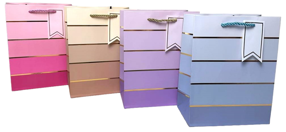 Сумка 18*23*10см Полосы градиент L492, микс, 1/12