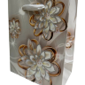 Сумка 12*15*6см Цветы с блёстками, микс, 1/20