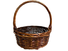 Корзина 33*33*H13*HH38см, коричневая