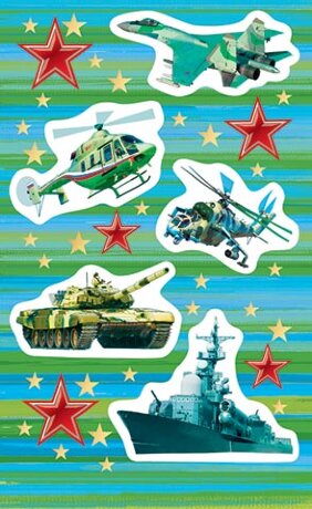 0-11 Наклейки Армия России, микс, шт., 1/10