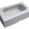 Коробка 25*15*7см под зефир, моноблок, белый, 1/10