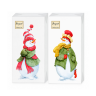 Салфетки 33*33см, 2 слоя, Забавные снеговики, 20 шт., 1/6