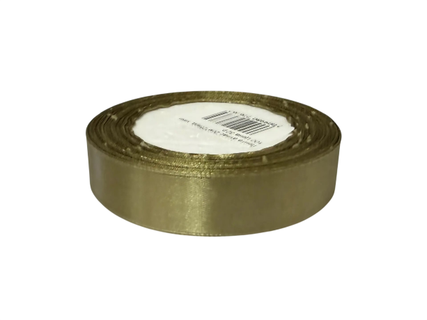Лента атлас 2см*25ярд, хаки 100