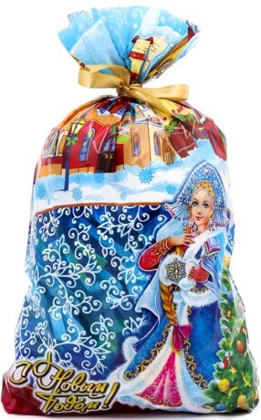 Пакет 25*40см Гостья, металл, 25мкм, 1/100