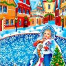 Пакет 25*40см Гостья, металл, 25мкм, 1/100