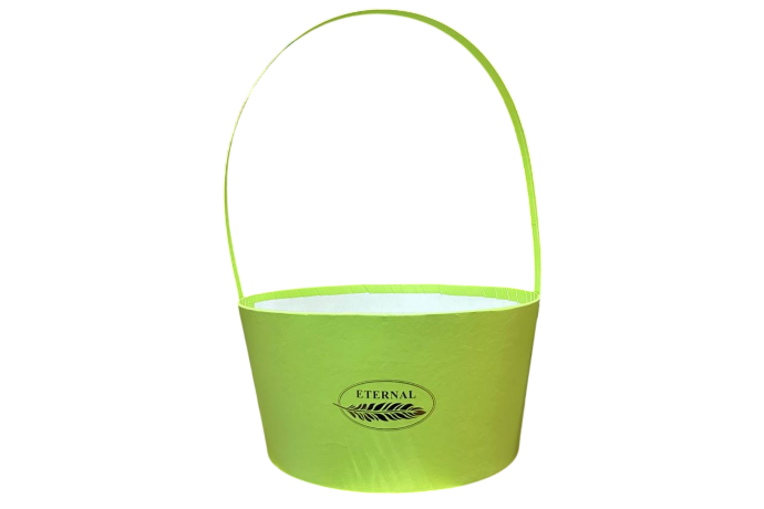 Коробка под цветы 25,7x21,6x12,8H, зелёный