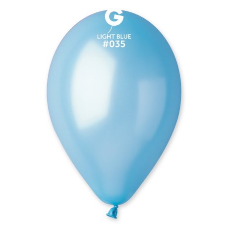 Шар воздушный И 14"/35 Металлик Light Blue, 50шт, Gemar