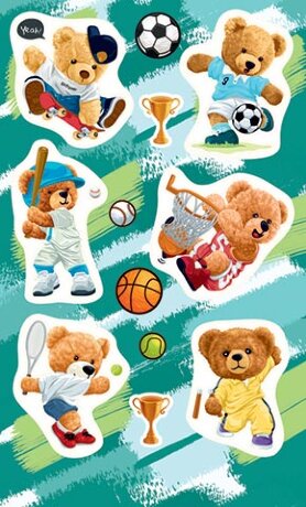 0-11 Наклейки Мишка, шт., 1/10