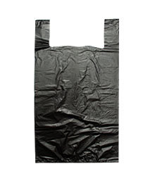 Пакет майка ПНД 30+16*60см, 15мкм, чёрный, 100 шт., 1/6