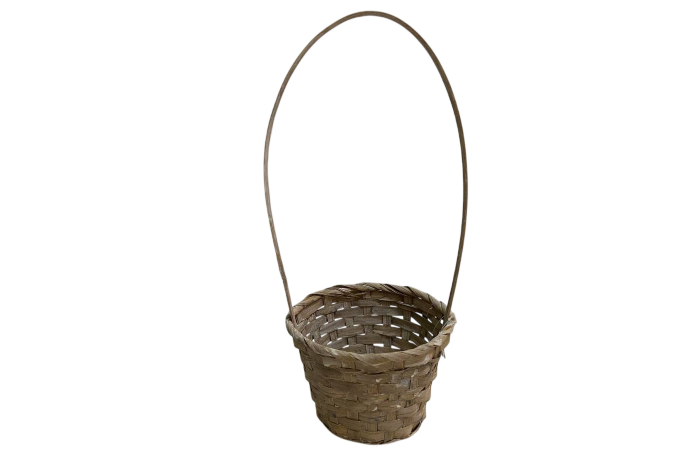 Корзина бамбук 13*9,5/28см, коричневый стаканчик
