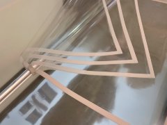 Пленка глянцевая с каймой 58*58см, 20 листов, бледно-розовый