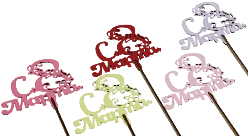 Вставка С 8 марта, лоза, №8, микс, 1/10