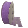 Лента кружевная с полоской 3см*50ярд, фиолетовый
