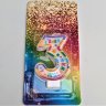 Свеча цифра №3 С днём рождения, 6см