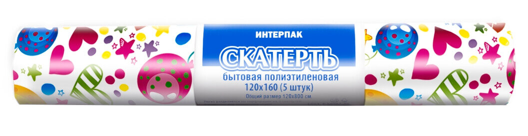 Набор скатертей 120*160см Балаган, 5 шт.