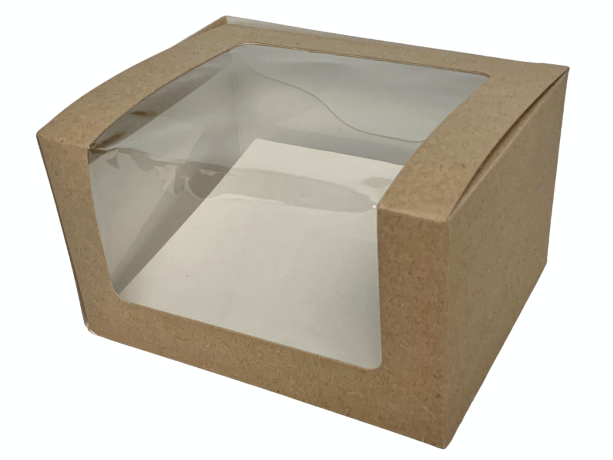 Коробка 12,5*10*7см Square Cut Sandwich Box , 1/25
